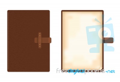 Leather Note Book Stock Image