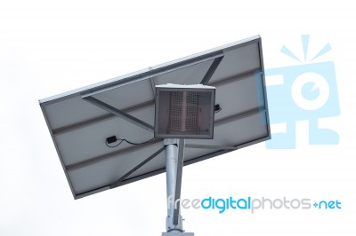 Led Solar Lighting Stock Photo
