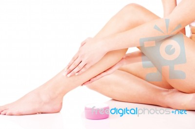Leg Cosmetic Stock Photo
