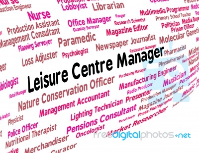Leisure Centre Manager Represents Gyms Employment And Proprietor… Stock Image