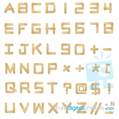 Letter From Wood Ice-cream Stock Image Letter From Wood Ice-cream Stock Image