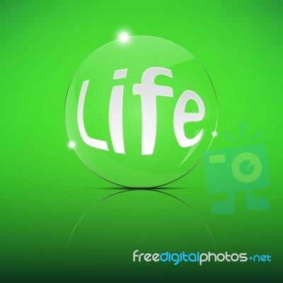 Life Focus Convex Len Stock Image
