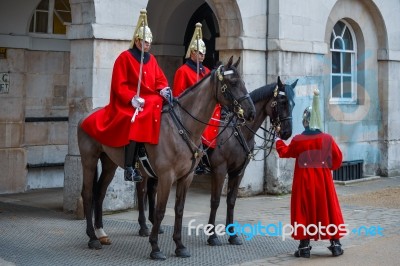 Lifeguards Of The Queens Household Cavalry Stock Photo