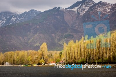 Lifestyle  Local Village Mountain Background  Along  The Border Stock Photo