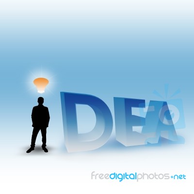 Light Bulb Idea Stock Image