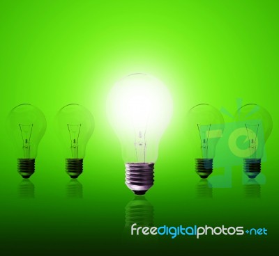 Light Bulb Lamps Stock Image
