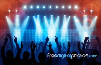 Light In Concert Stock Image