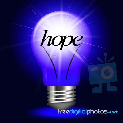 Lightbulb Hope Indicates Want Wanting And Hopeful Stock Image Lightbulb Hope Indicates Want Wanting And Hopeful Stock Image