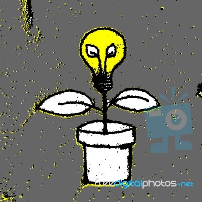 Lightbulb Plant Stock Image