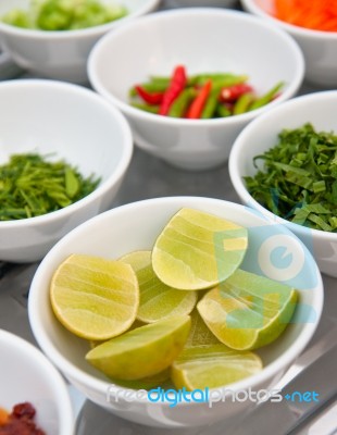 Lime And Other Ingredient Stock Photo