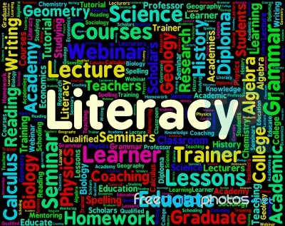 Literacy Word Meaning Reading Read And Proficiency Stock Image ...