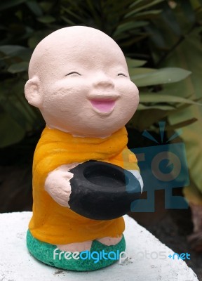Little Buddha Sculpture Stock Photo