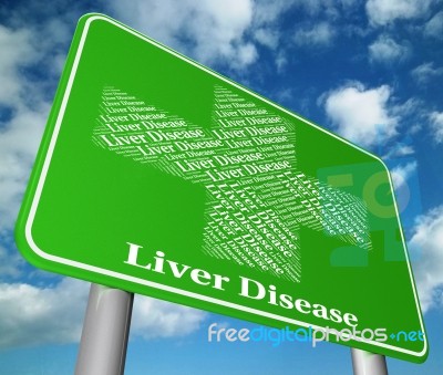 Liver Disease Indicates Ill Health And Affliction Stock Image