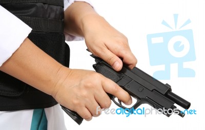 Loading Ammunition Stock Photo