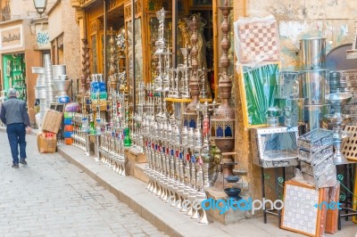 Local Stores In Cairo, Egypt Stock Photo