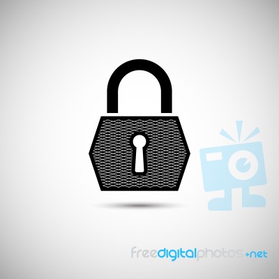 Lock Icon.  Illustration Stock Image