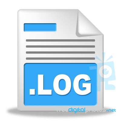 Log File Represents Organized Logbook And Organize Stock Image