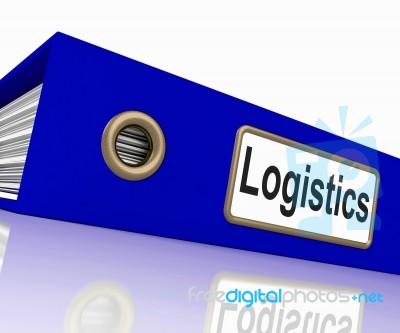 Logistics File Shows Correspondence Folders And Systematic Stock Image