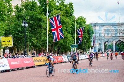 London - July 30 : Ride London Event In London On July 30, 2017 Stock Photo