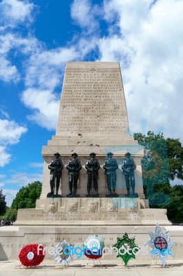 London - July 30 : The Guards Memorial In London On July 30, 201… Stock Photo