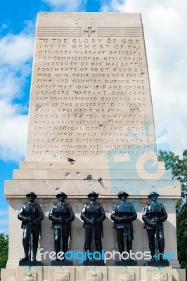 London - July 30 : The Guards Memorial In London On July 30, 201… Stock Photo