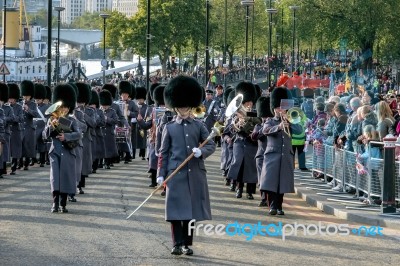 London - November 12 : Band Of The Honorable Artillery Company M… Stock Photo