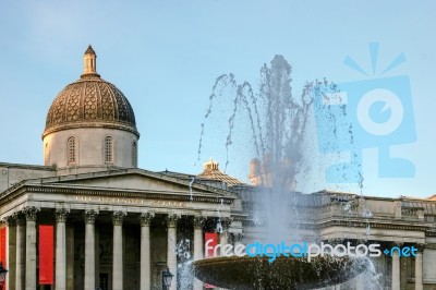London - November 12 : The National Gallery In London On Novembe… Stock Photo
