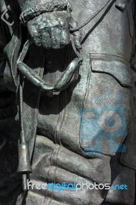 London - November 3 : Philip Jackson's Sculpture Commemorating R… Stock Photo London - November 3 : Philip Jackson's Sculpture Commemorating R… Stock Photo