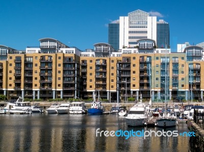 London, Uk - June 14 : St Katherines Dock In London On June 14, Stock Photo London, Uk - June 14 : St Katherines Dock In London On June 14, Stock Photo