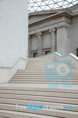 London, Uk - November 6 : The Great Court At The British Museum Stock Photo