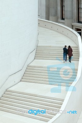 London, Uk - November 6 : The Great Court At The British Museum Stock Photo