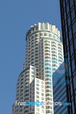 Los Angeles, California/usa - July 28 : Skyscraper In The Financ… Stock Photo