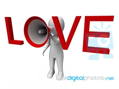 Love 3d Character Shows Romance Loving And Feelings Stock Image Love 3d Character Shows Romance Loving And Feelings Stock Image