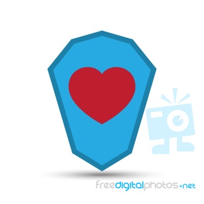 Love Heart Shield Illustration Stock Image Love Heart Shield Illustration Stock Image