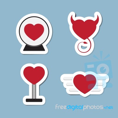 Love Icon Set Stock Image