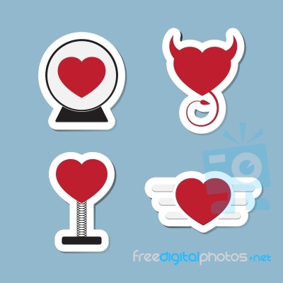 Love Icon Set Stock Image