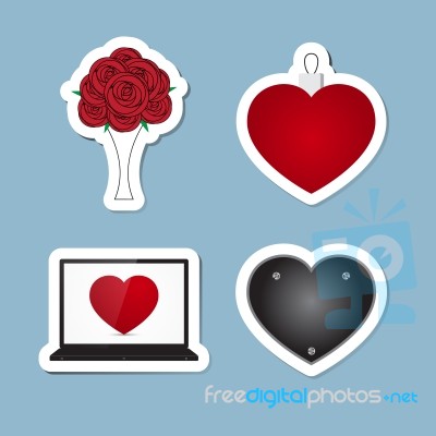 Love Icon Set Stock Image