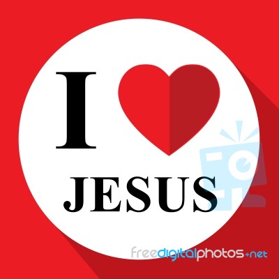 Love Jesus Represents Superb And Amazing Christ Stock Image