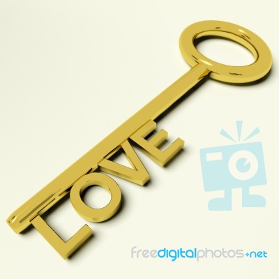 Love Key Stock Image
