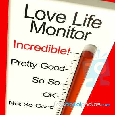 Love Life Meter Stock Image