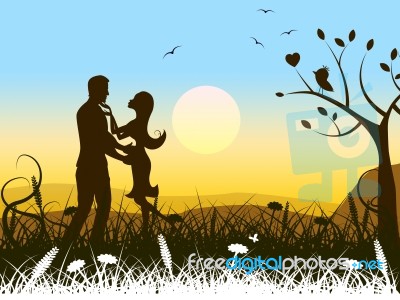 Love Romance Shows Passion Summer And Heat Stock Image