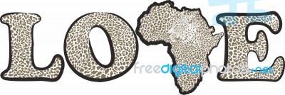 Love To Wild African Leopard Stock Photo