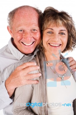 Loving Elderly Couple Stock Photo