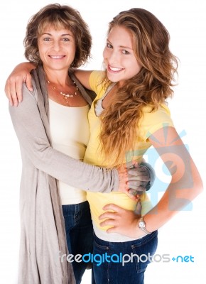 Loving Mother And Daughter Stock Photo
