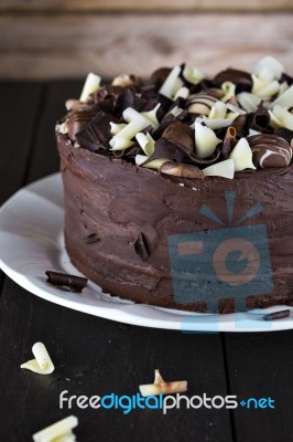 Luxury Homemade Chocolate Cake Stock Photo Luxury Homemade Chocolate Cake Stock Photo