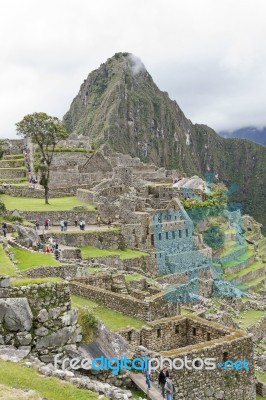 Machu Picchu Site Stock Photo
