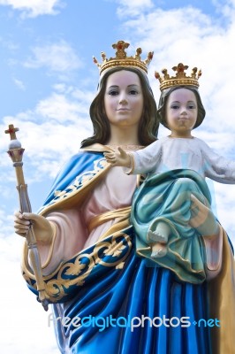 Madonna And Jesus Child Stock Photo