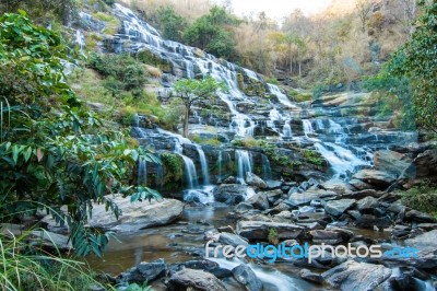 Mae Ya Waterwall, Inthanon National Park, Chiangmai, Thailand Stock Photo