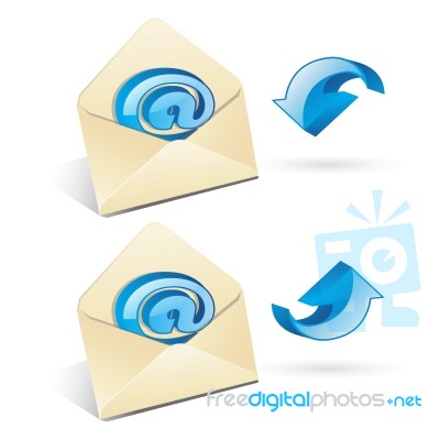 Mail Icon Stock Image