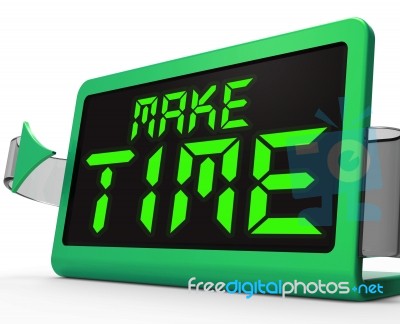 Make Time Clock Means Fit In What Matters Stock Image